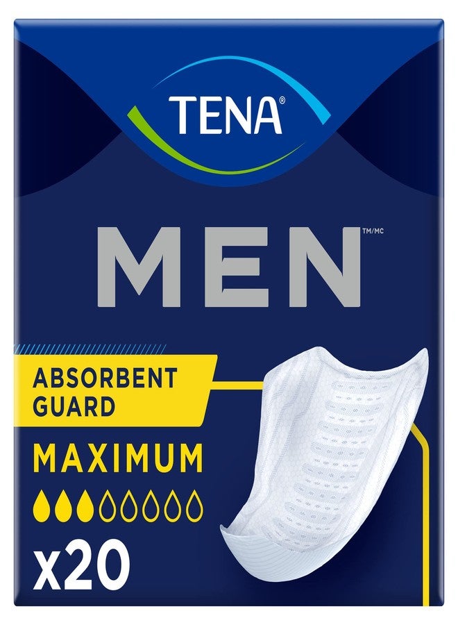 TENA Men Dry-Fast Core Maximum Adult Male Bladder Control Pads (20, Count) - Image 3